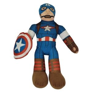 Captain America Plush 17" Marvel Studios Super Hero's Avengers Stitched Face